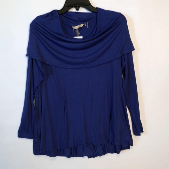 NWT Soft Surroundings Royal Blue Weekend Layer Top szMp - Picture 2 of 6